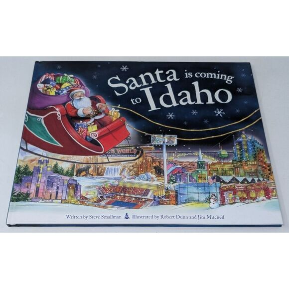 Santa Claus Is‎ Coming to Idaho Christmas Book by Steve Smallman 2019 Hardcover - Picture 1 of 11